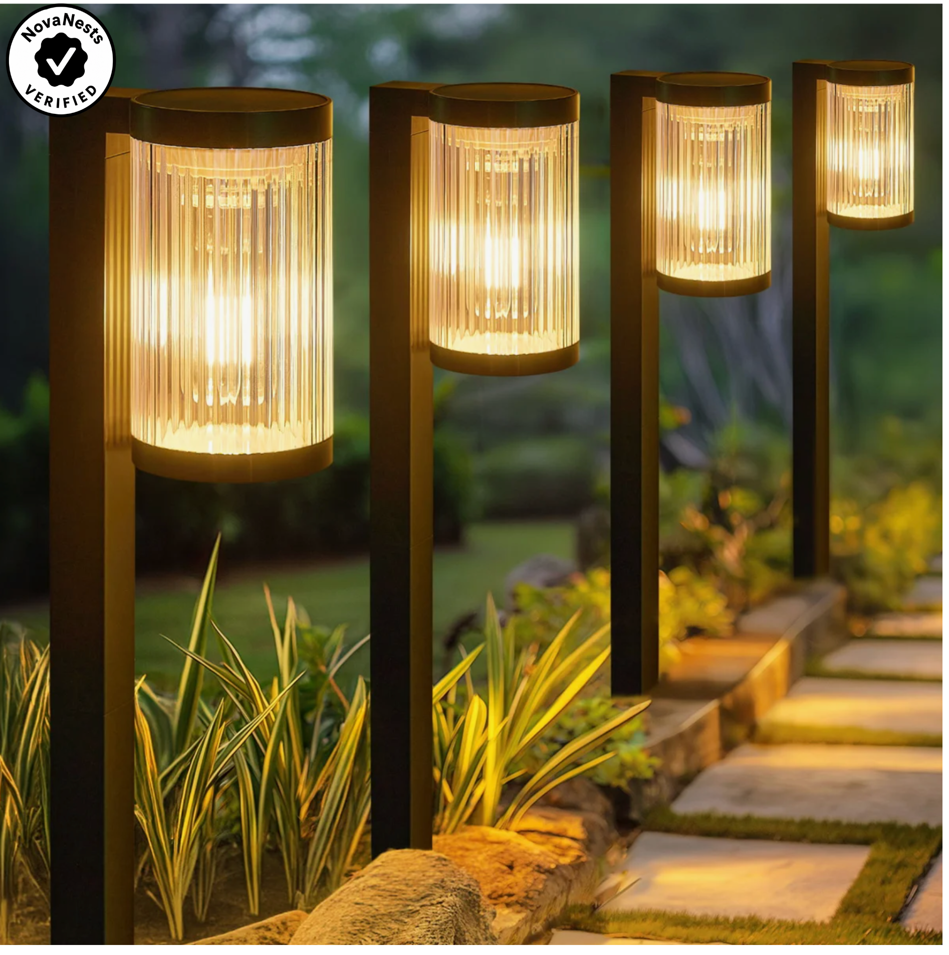 Solar Pathway Lights, IP65 Waterproof