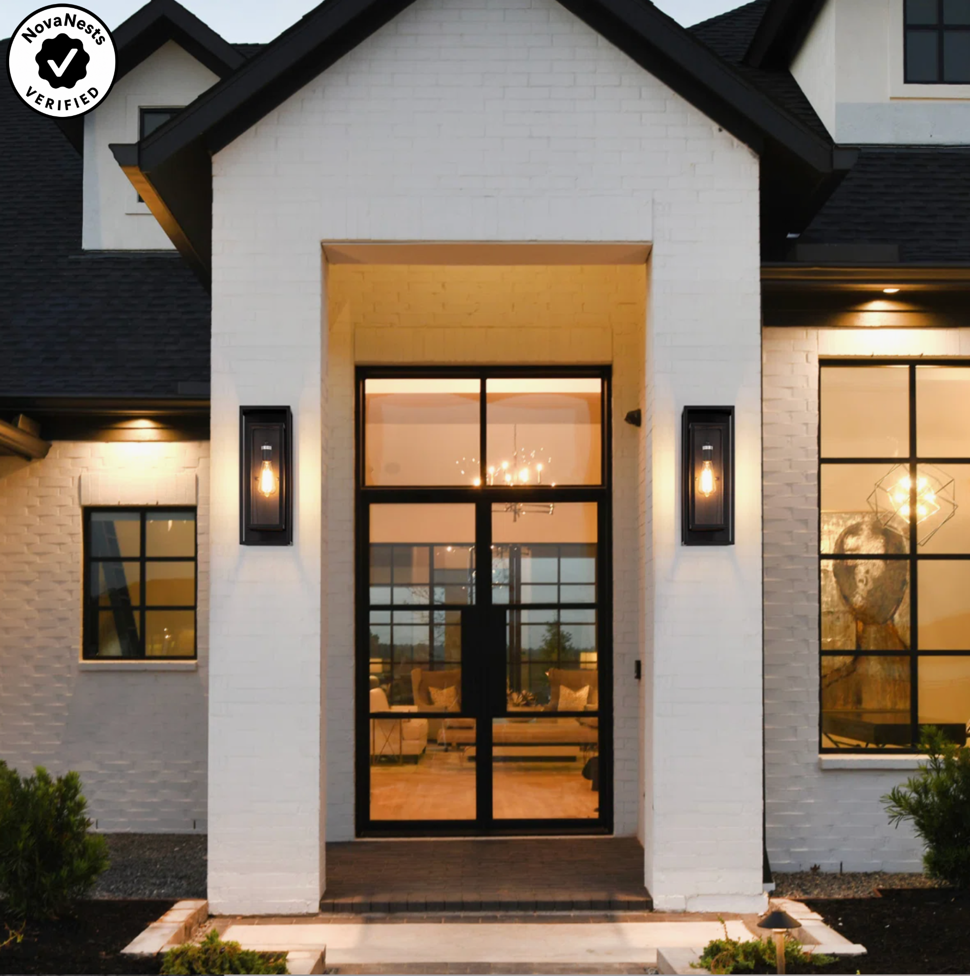 Classic Outdoor Wall Sconce, Clear Glass
