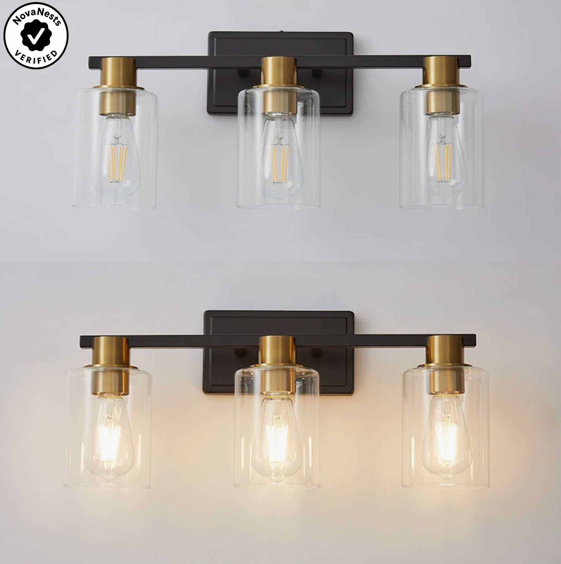 3-Light Dimmable Vanity Light