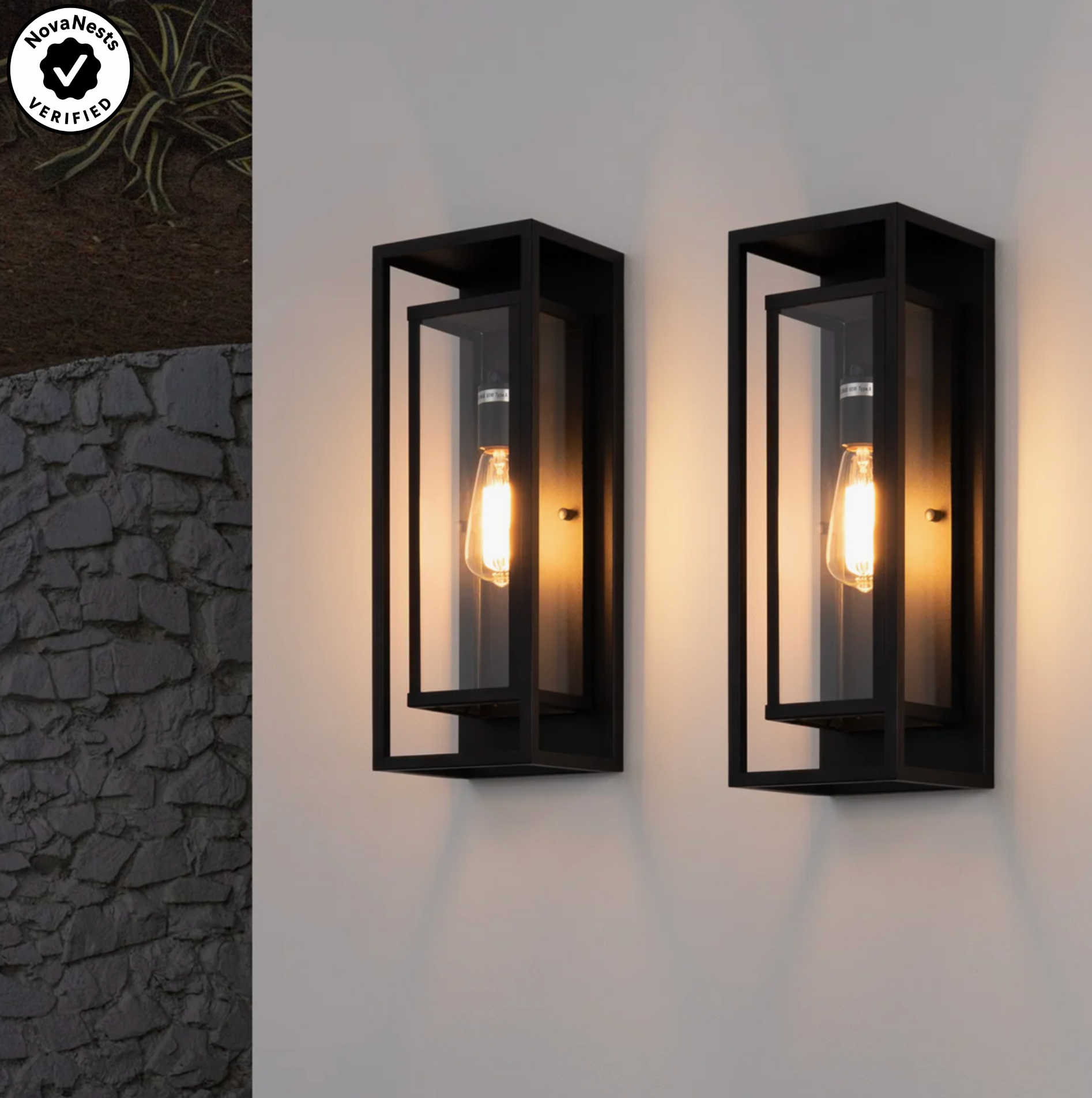 Classic Outdoor Wall Sconce, Clear Glass