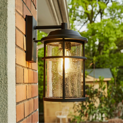 Seeded Glass Outdoor Wall Light